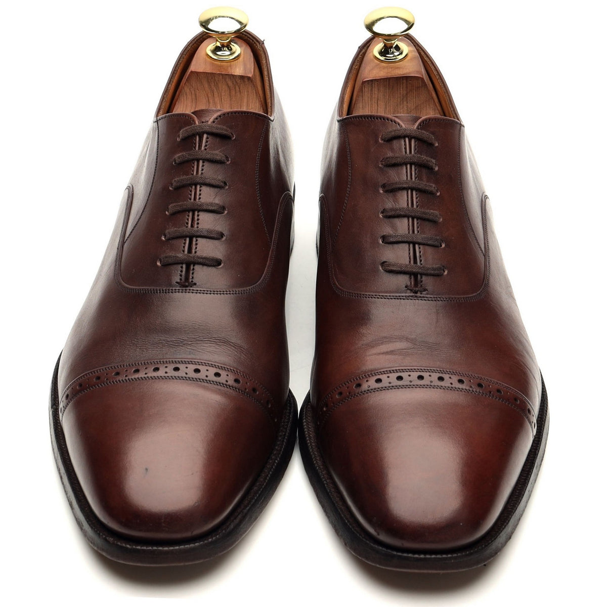 &#39;Philip&#39; Brown Leather Oxford UK 8 G