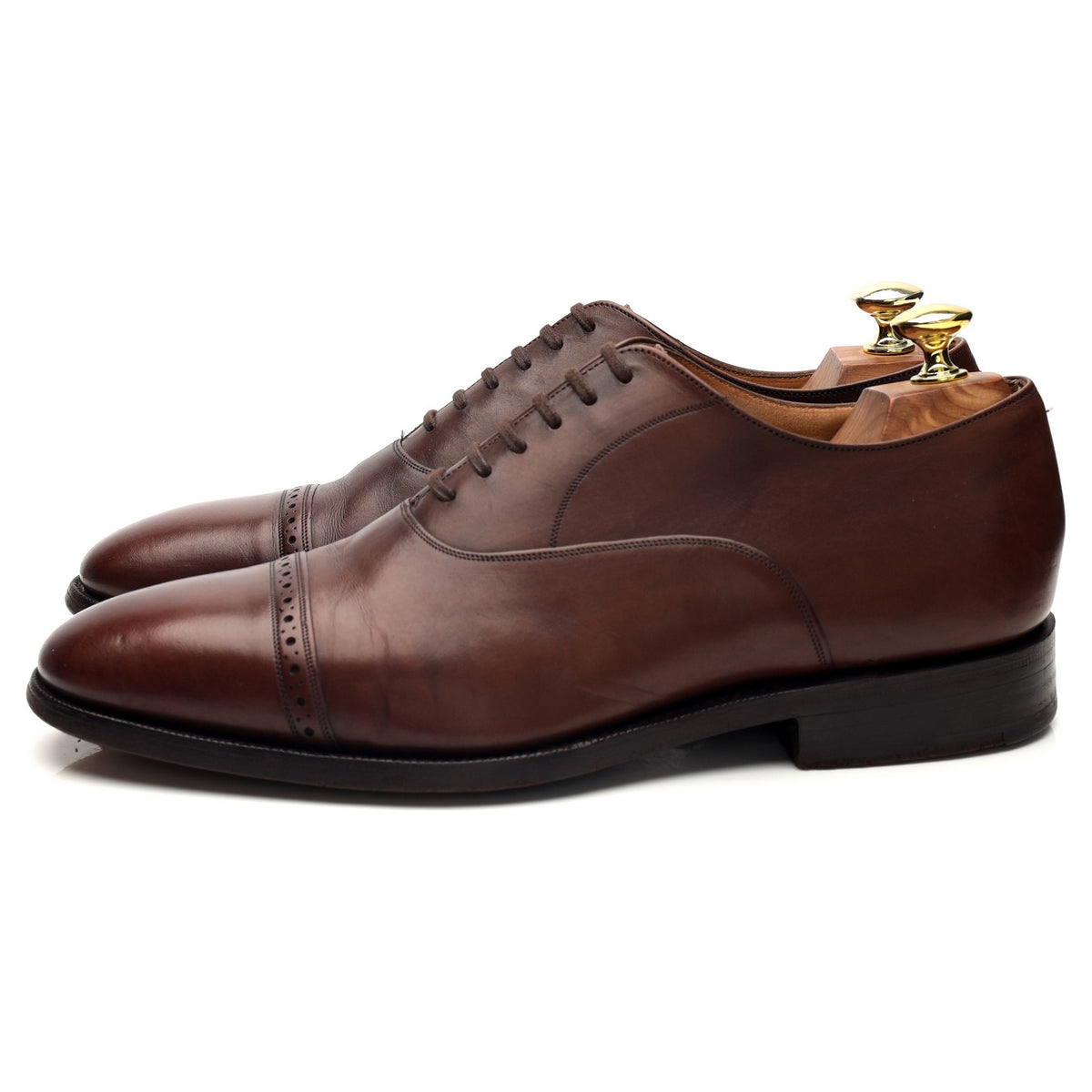 &#39;Philip&#39; Brown Leather Oxford UK 8 G