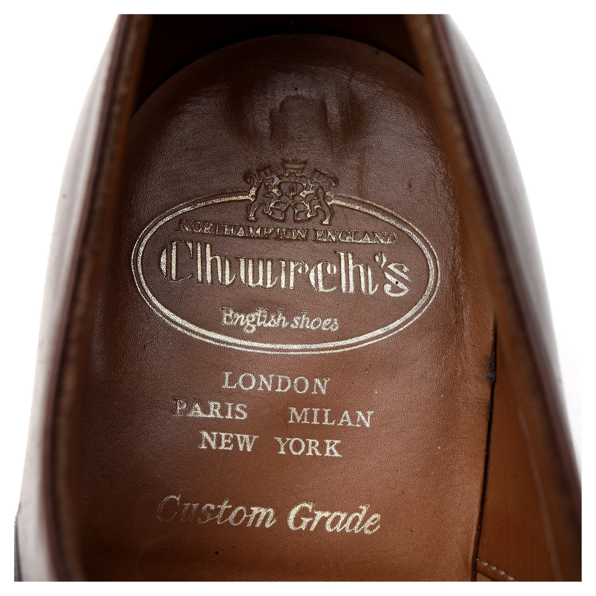 &#39;Philip&#39; Brown Leather Oxford UK 8 G