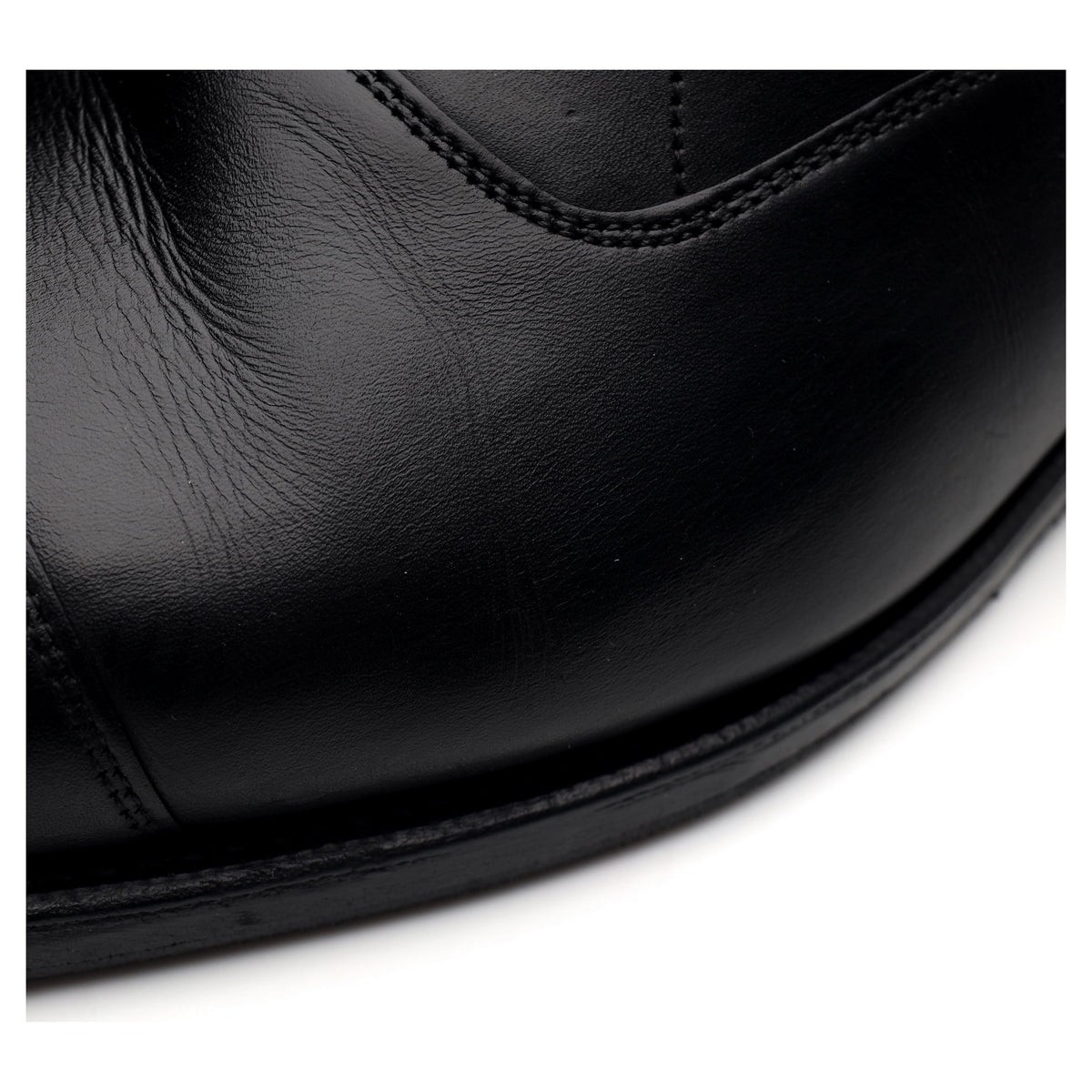 &#39;Consul&#39; Black Leather Oxford UK 8.5 F