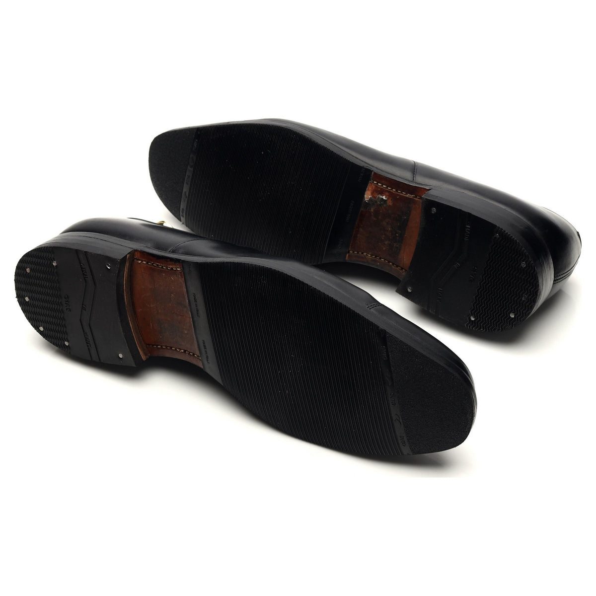 &#39;Consul&#39; Black Leather Oxford UK 8.5 F