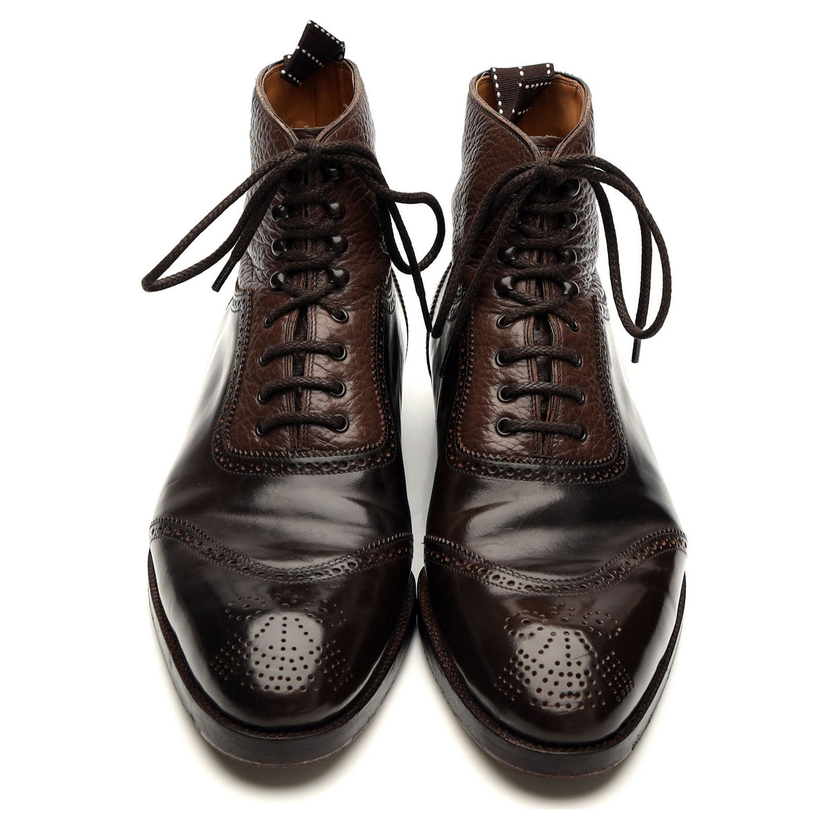 &#39;515&#39; Dark Brown Cordovan Leather Boots UK 7 F