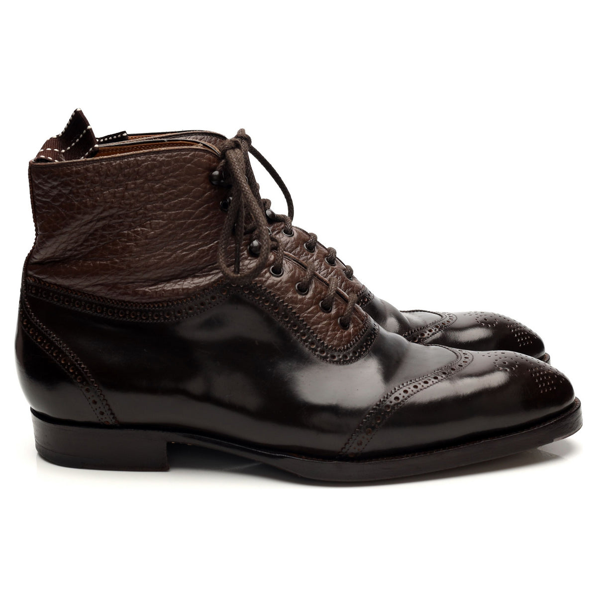 &#39;515&#39; Dark Brown Cordovan Leather Boots UK 7 F