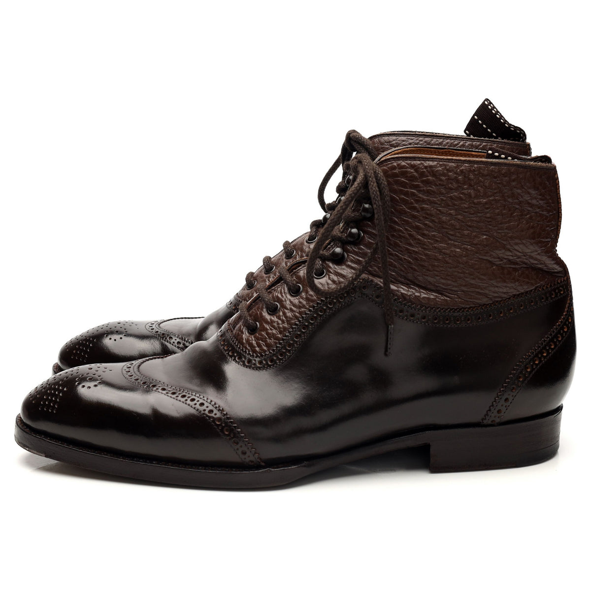&#39;515&#39; Dark Brown Cordovan Leather Boots UK 7 F