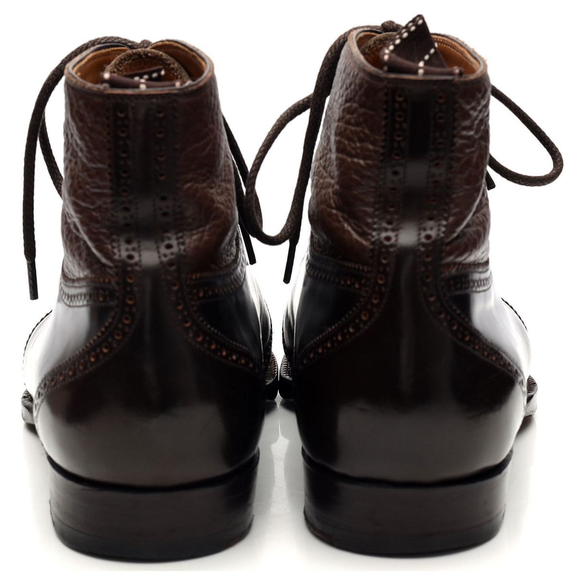 &#39;515&#39; Dark Brown Cordovan Leather Boots UK 7 F