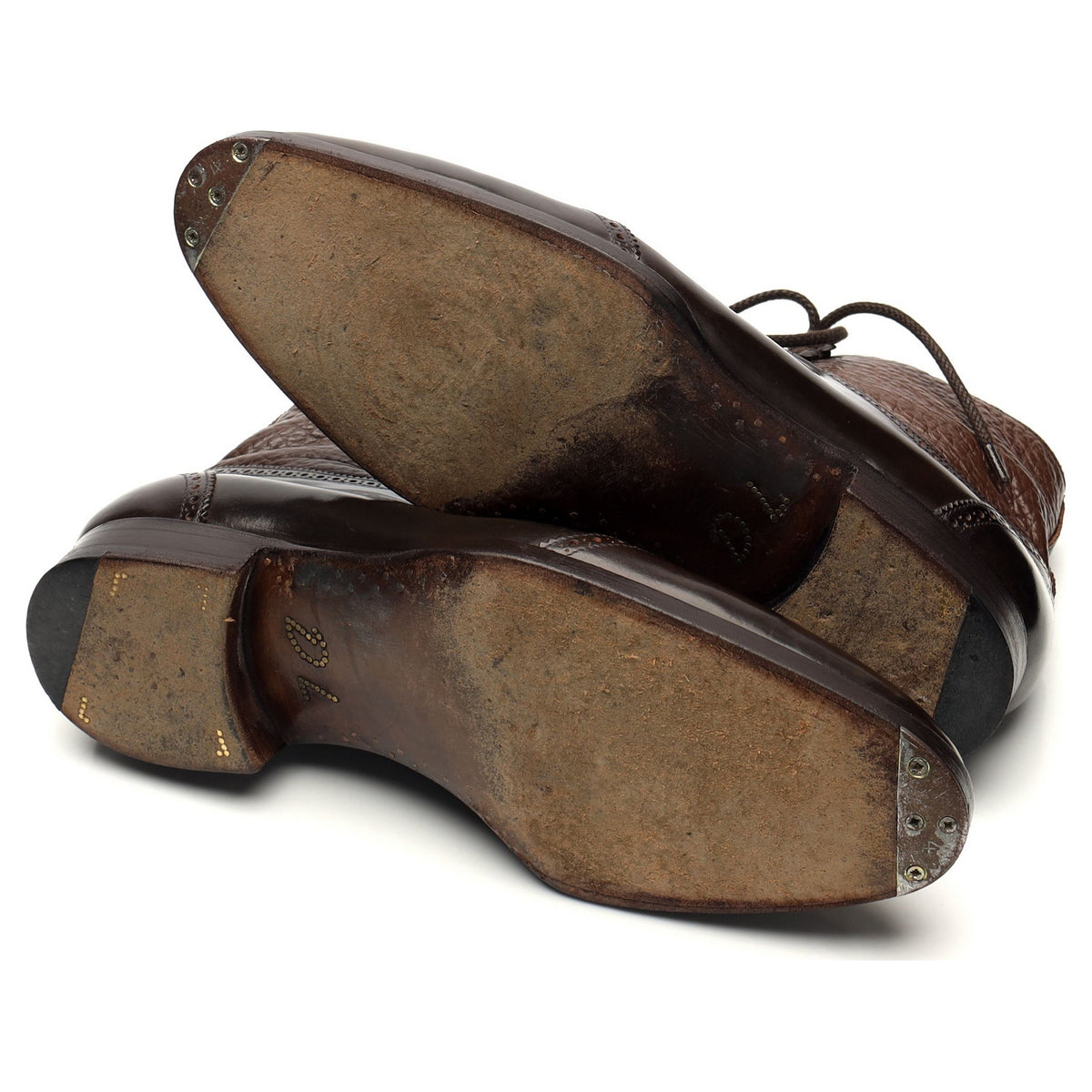 &#39;515&#39; Dark Brown Cordovan Leather Boots UK 7 F