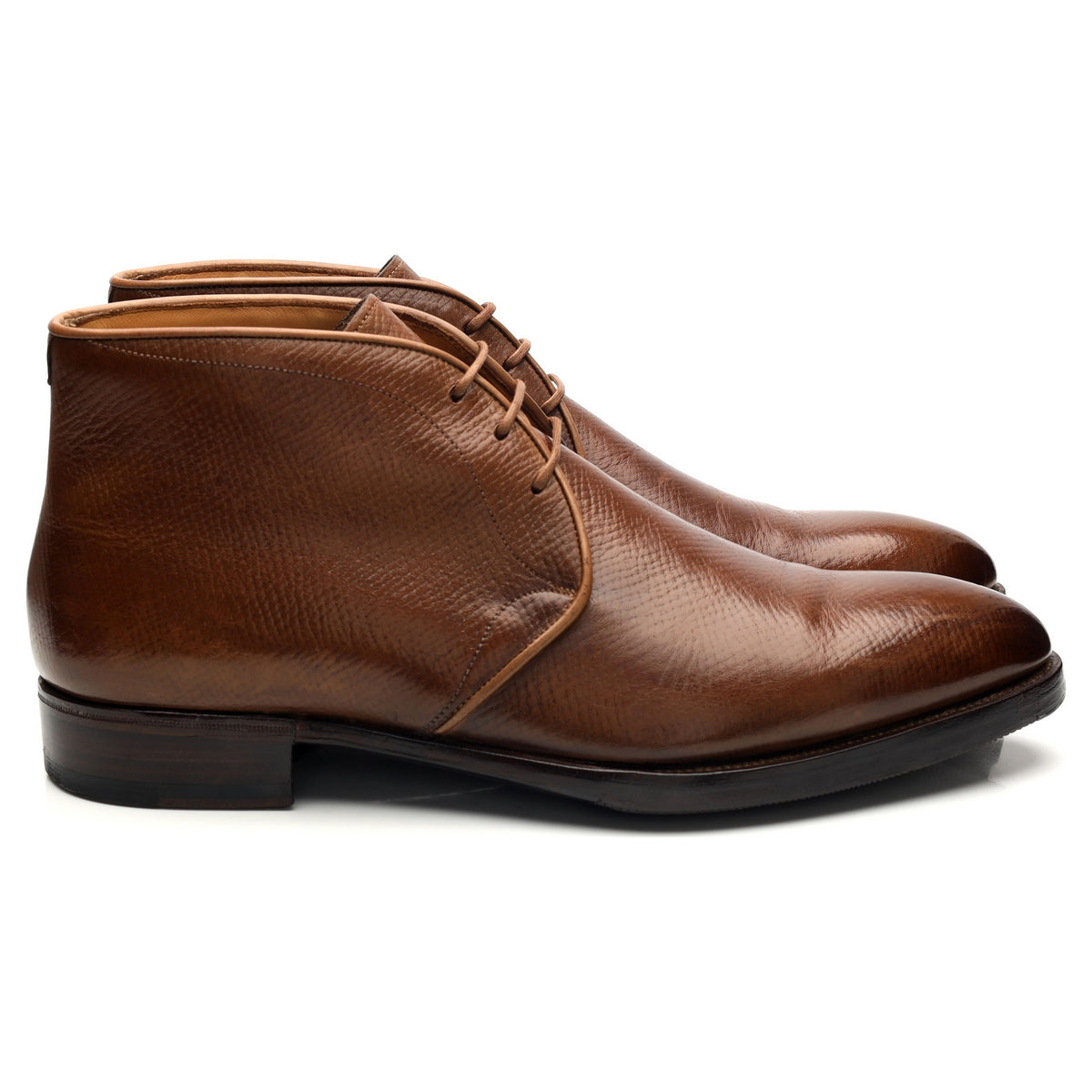 Yeossal &#39;Tyersall&#39; Brown Grain Chukka Boots UK 7.5