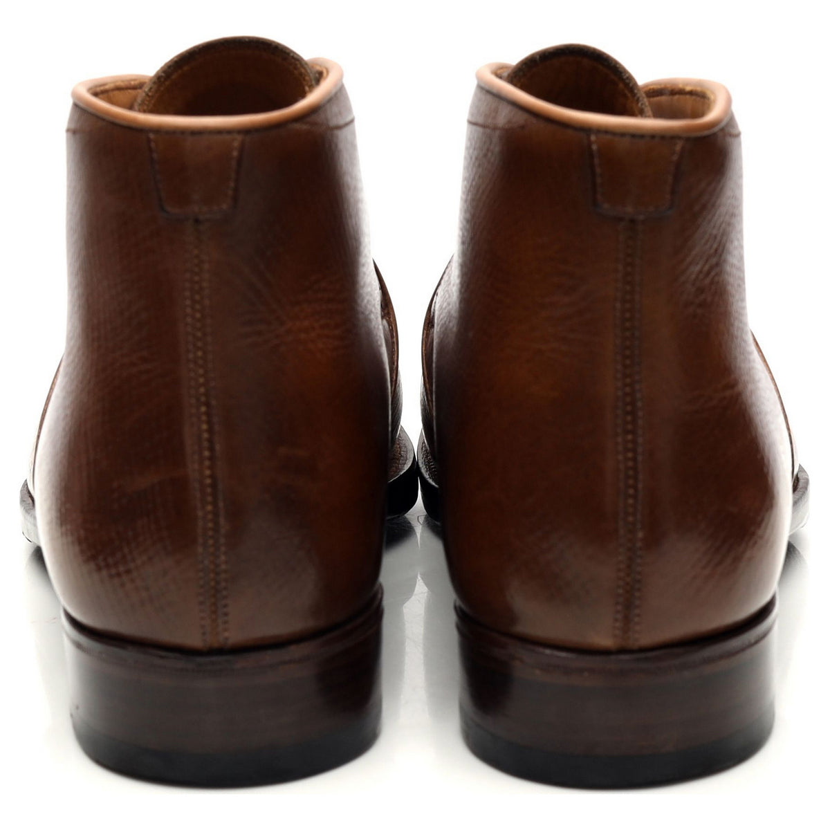 Yeossal &#39;Tyersall&#39; Brown Grain Chukka Boots UK 7.5