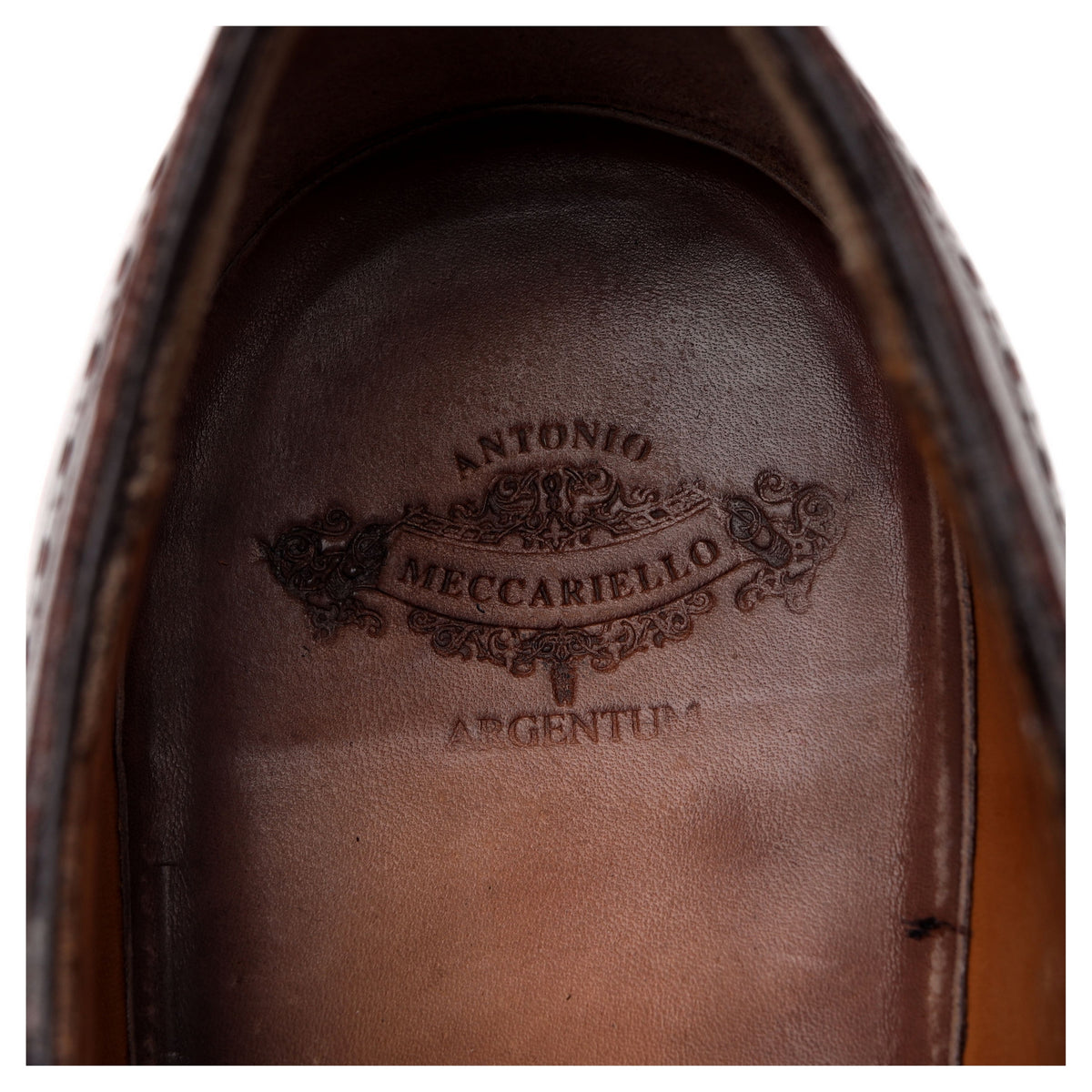 MTO Brown Patina Leather Oxford Brogues UK 7.5