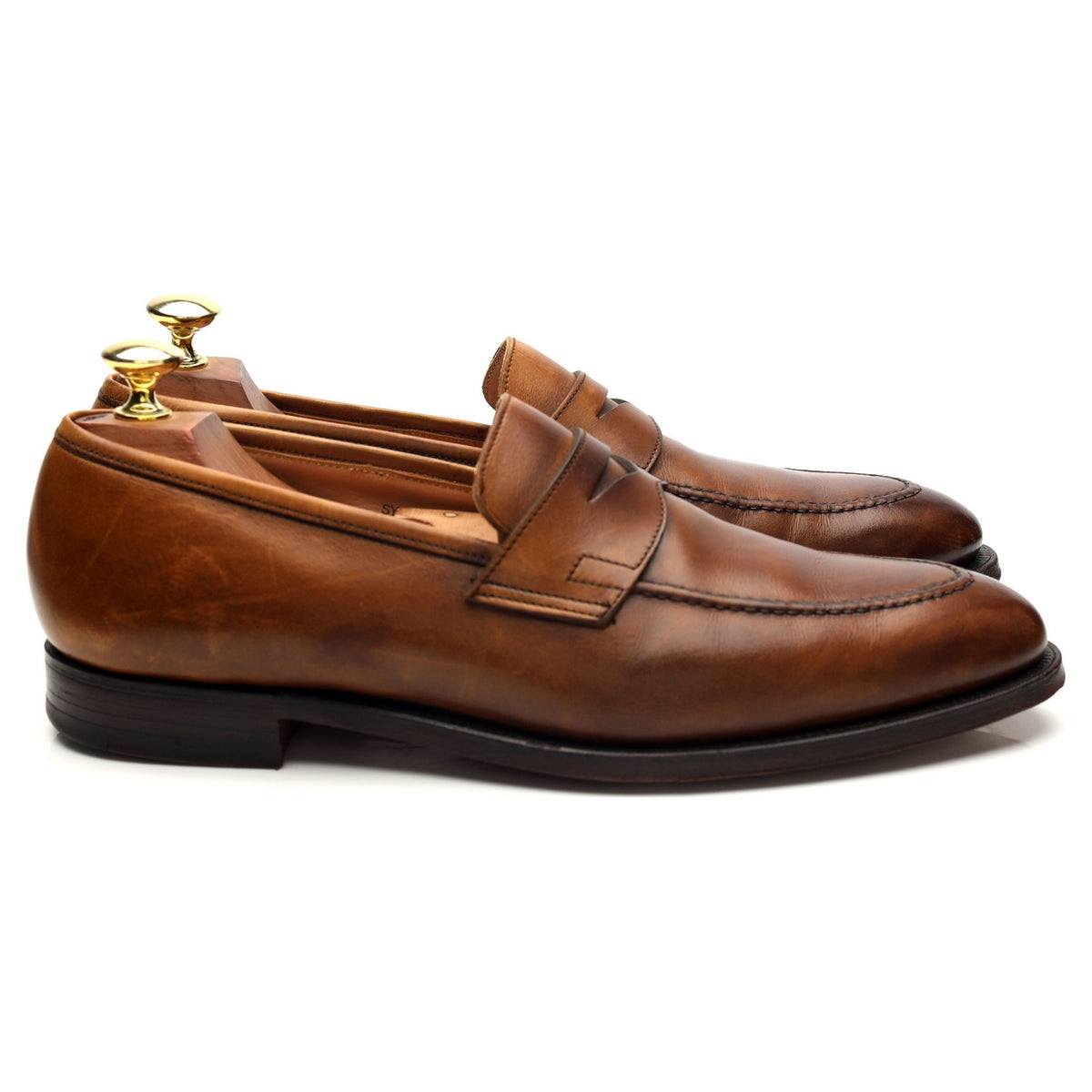 &#39;Sydney&#39; Brown Leather Loafers UK 7.5 E