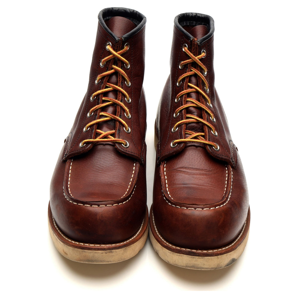 &#39;8138&#39; Brown Leather Moc Toe Boots UK 11 US 12 D