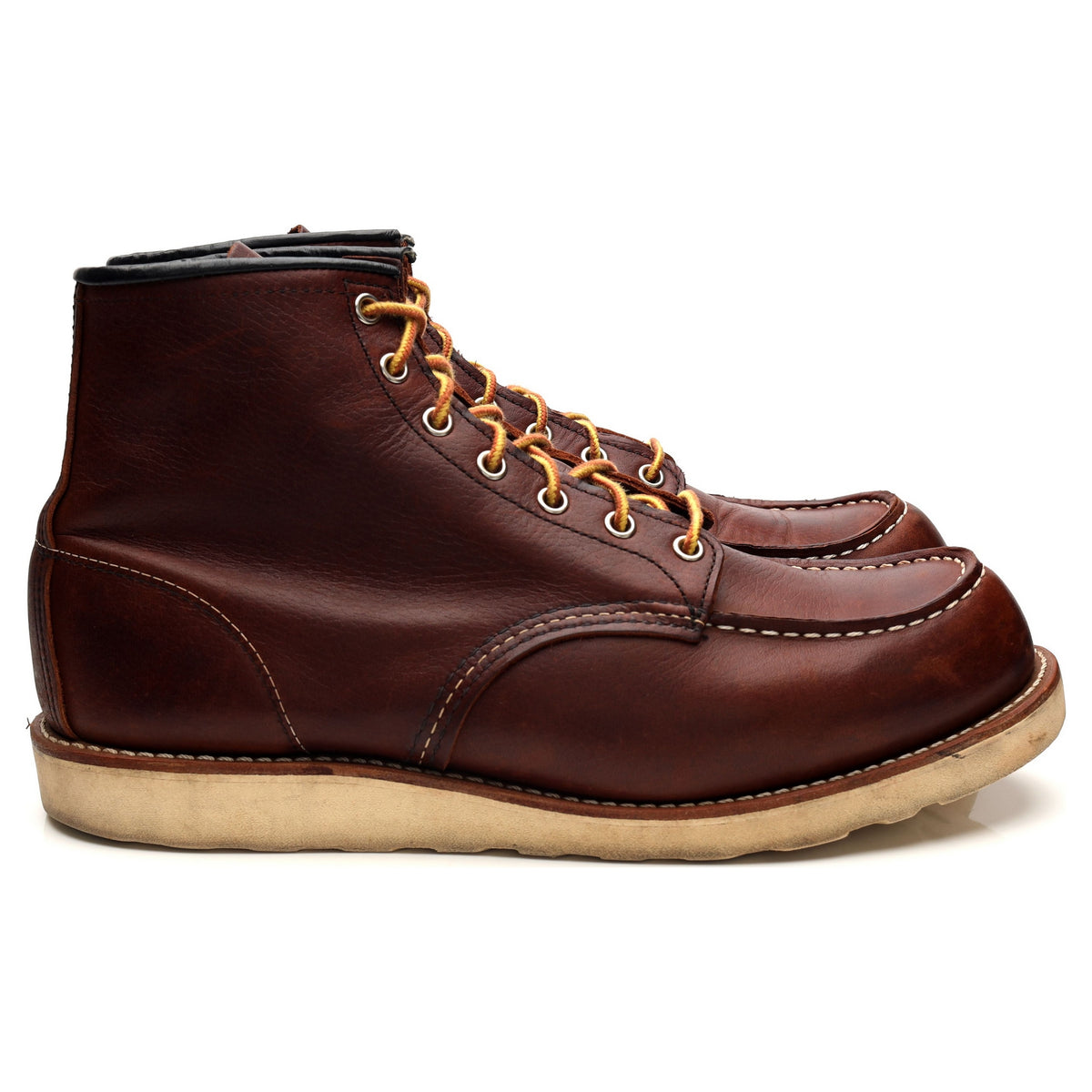 &#39;8138&#39; Brown Leather Moc Toe Boots UK 11 US 12 D