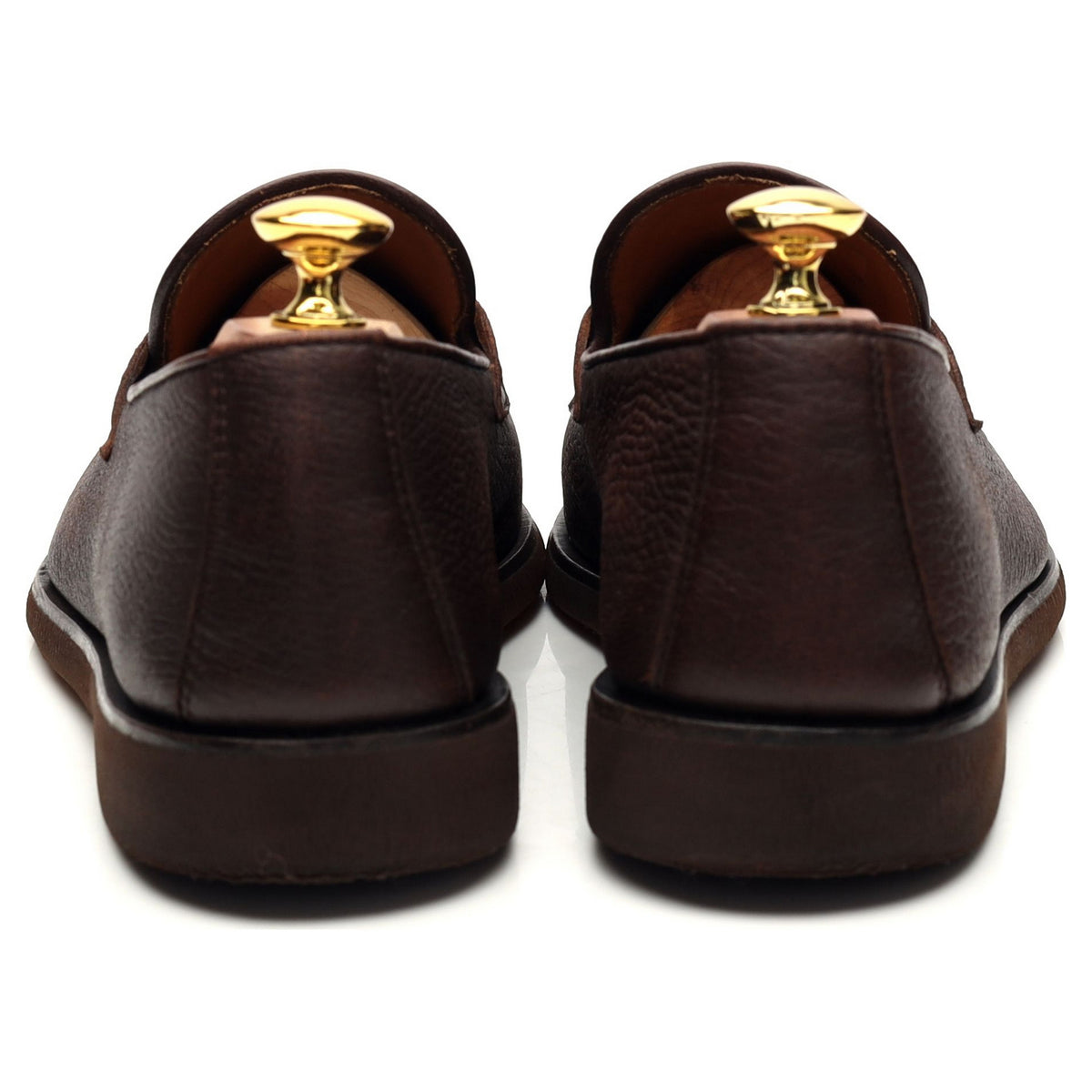 Brown Grain Leather Loafers UK 7 EU 41