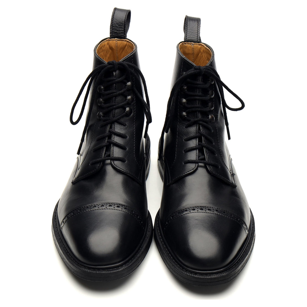 &#39;Tjärnö&#39; Black Leather Boots UK 7 F