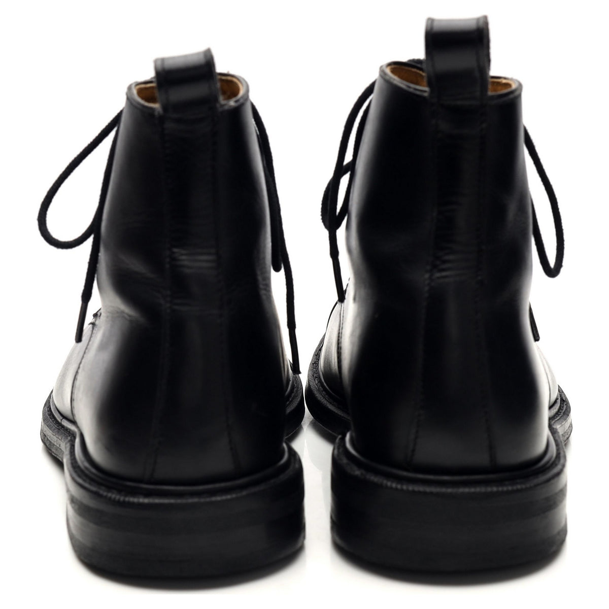 &#39;Tjärnö&#39; Black Leather Boots UK 7 F