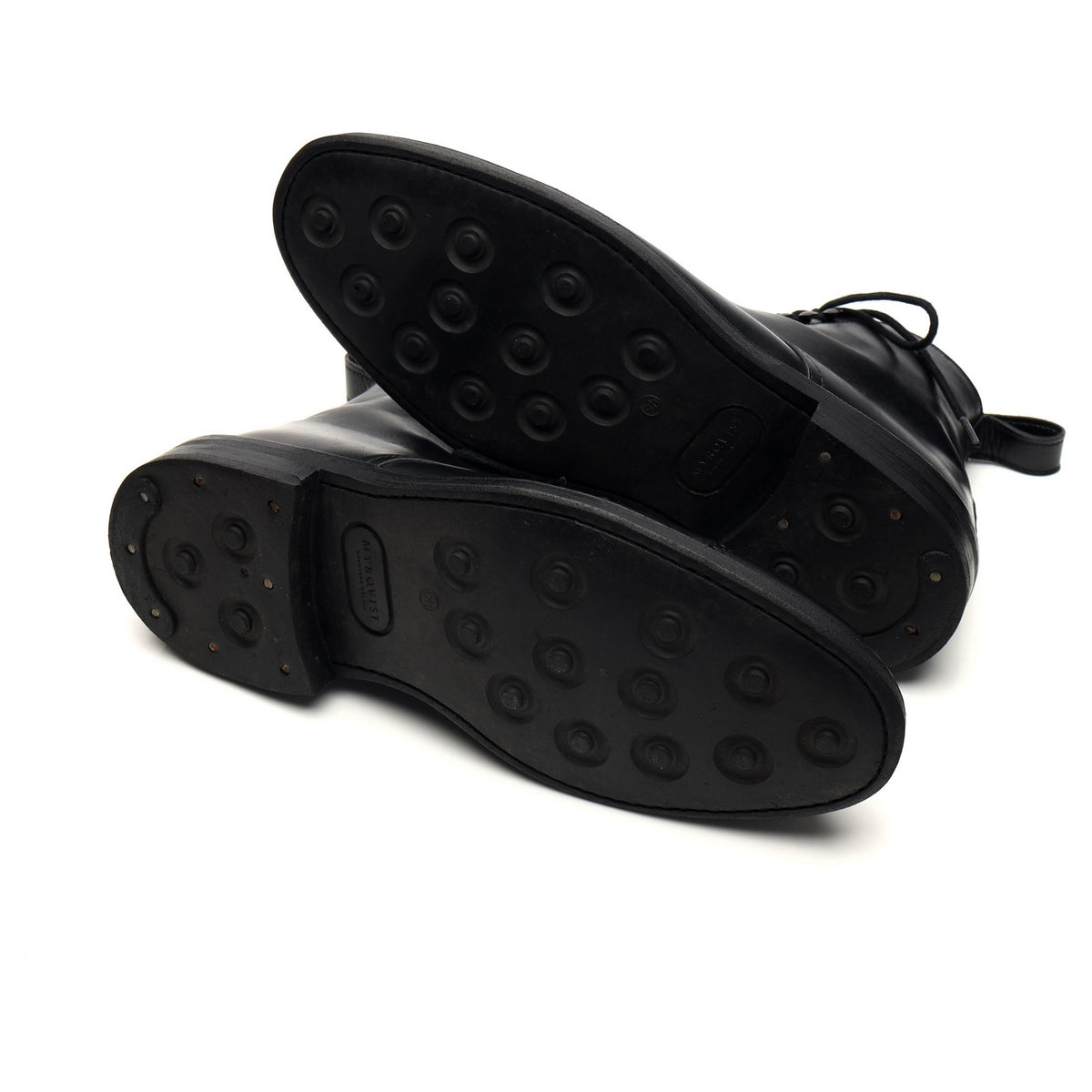 &#39;Tjärnö&#39; Black Leather Boots UK 7 F