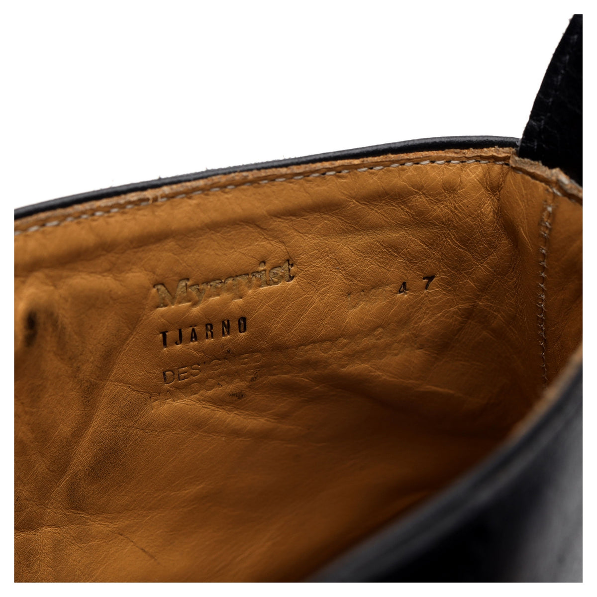 &#39;Tjärnö&#39; Black Leather Boots UK 7 F