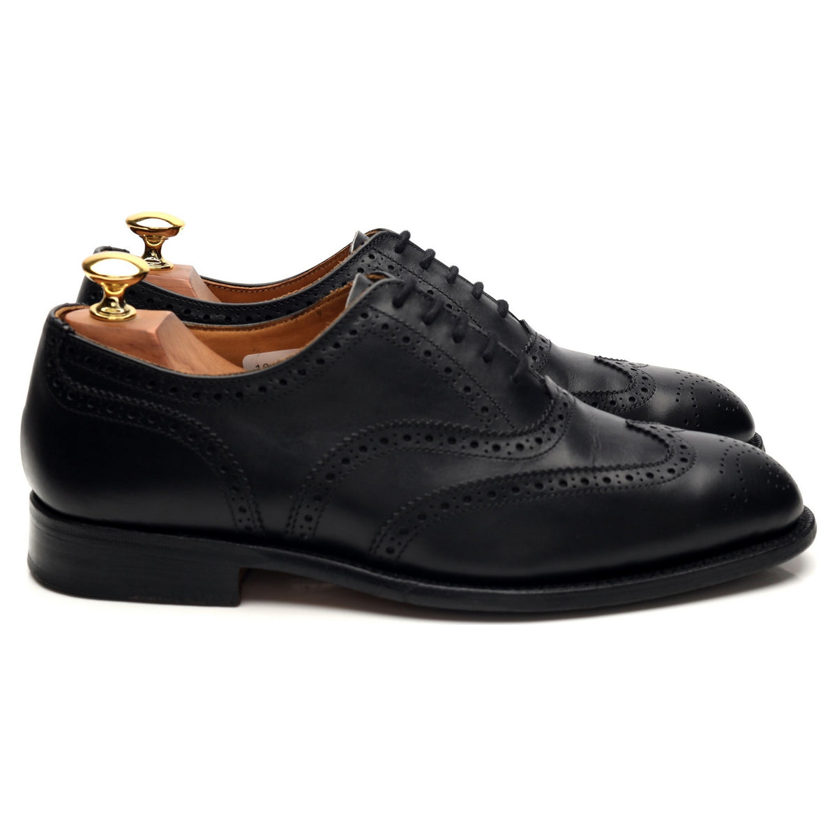 Black Leather Oxford Brogues UK 6.5