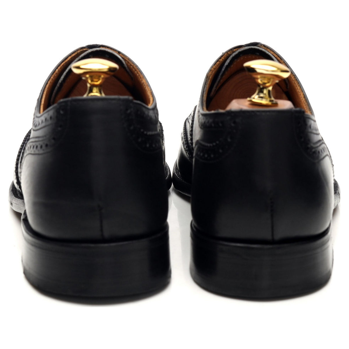 Black Leather Oxford Brogues UK 6.5