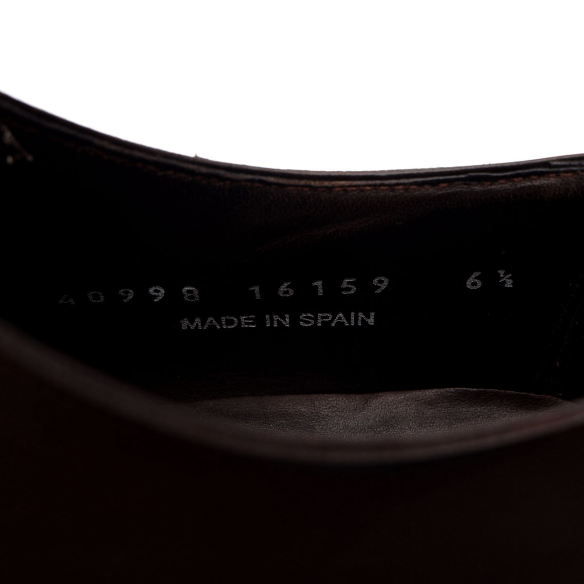 Dark Brown Leather Oxford UK 6.5