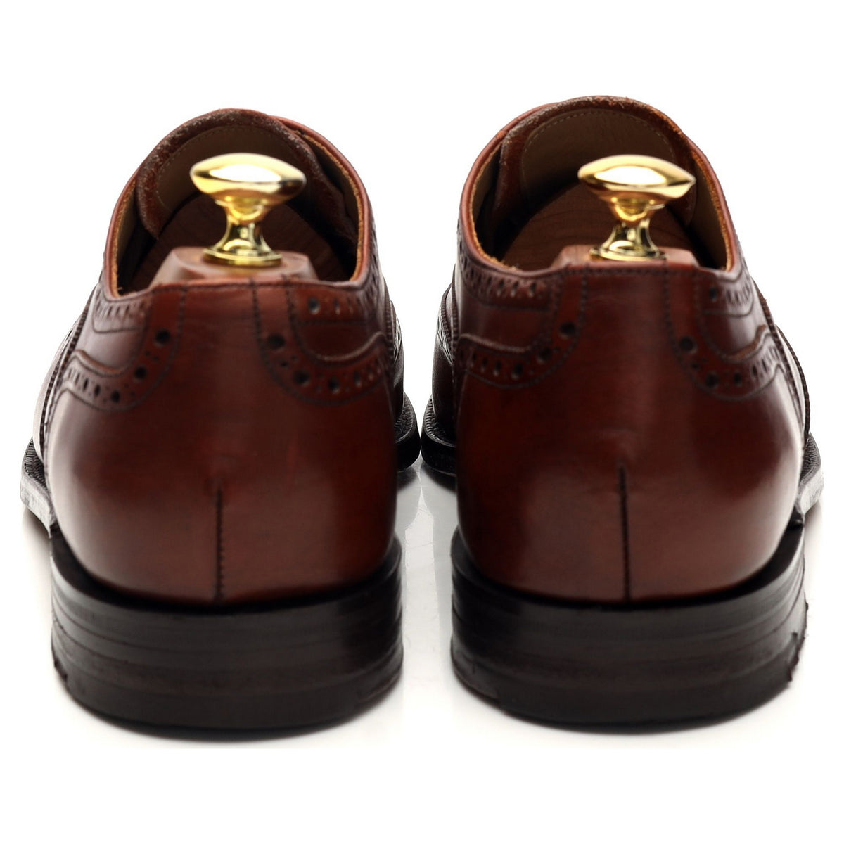 &#39;682326&#39; Tan Brown Leather Oxford Brogues UK 8 F