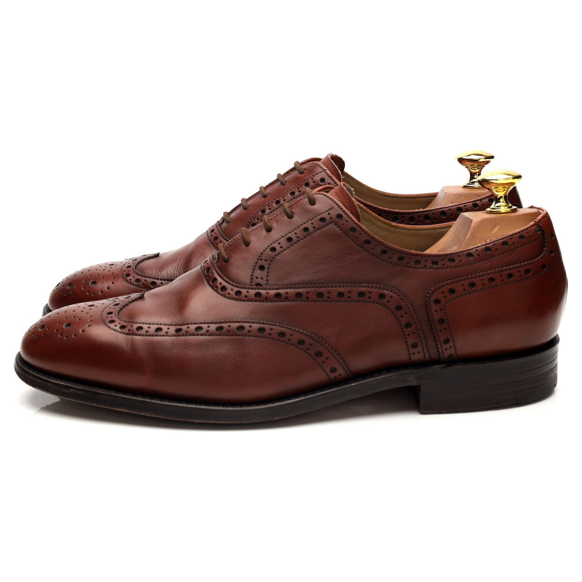 &#39;682326&#39; Tan Brown Leather Oxford Brogues UK 8 F