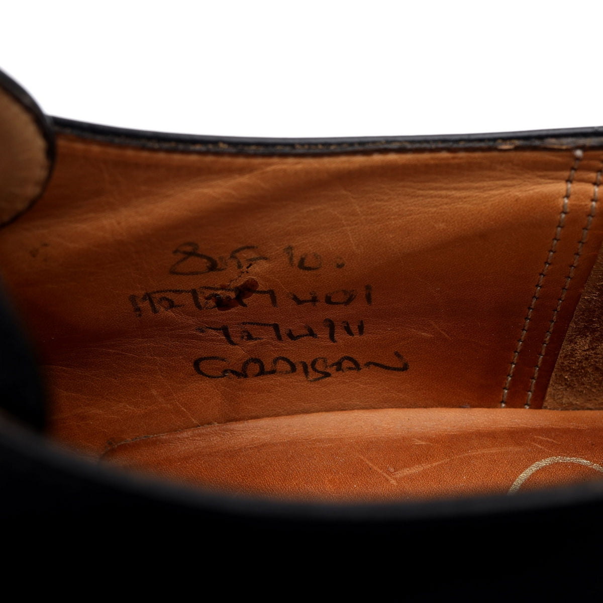 Black Leather Monk Strap UK 8 F