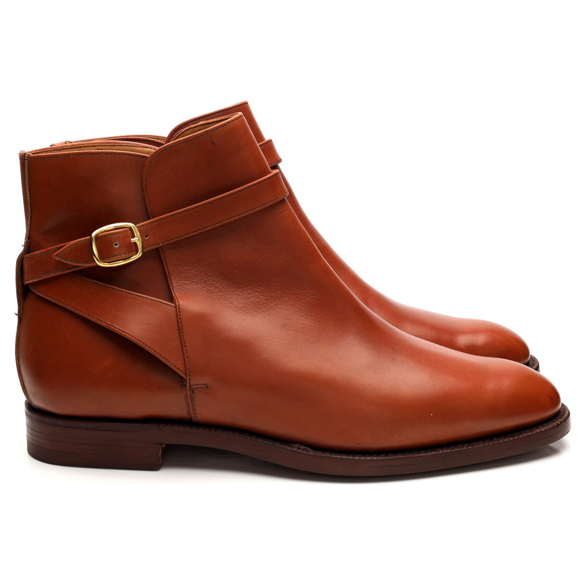 &#39;Varese&#39; Tan Brown Leather Jodhpur Boots UK 11 F