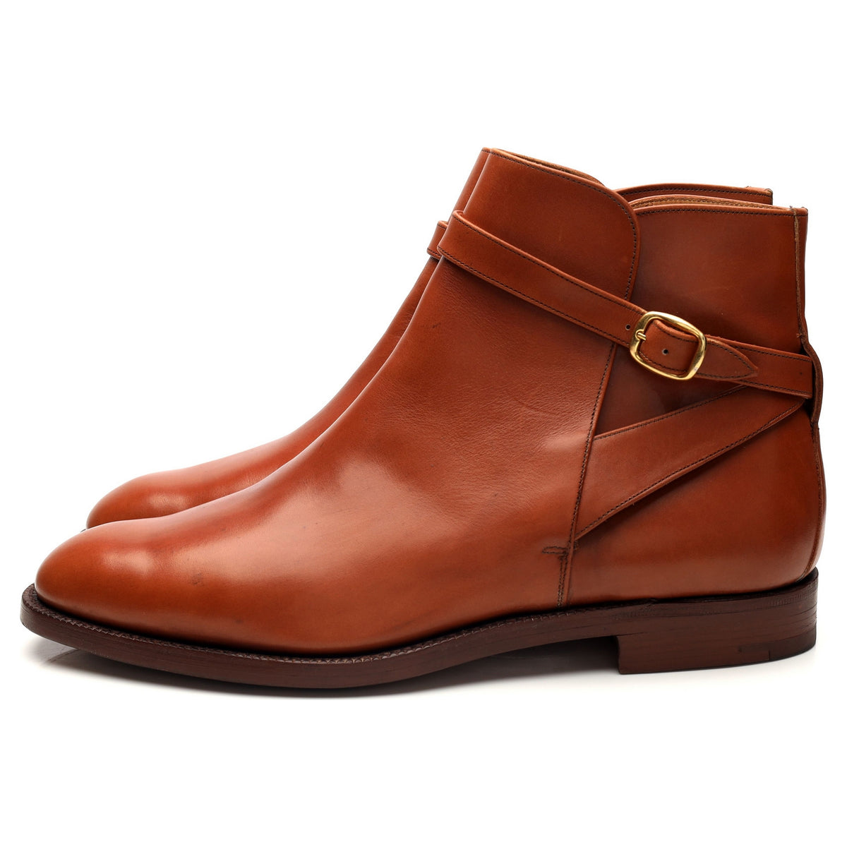 &#39;Varese&#39; Tan Brown Leather Jodhpur Boots UK 11 F