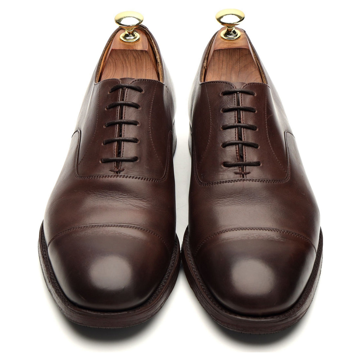 &#39;Consul&#39; Brown Leather Oxford UK 7.5 F