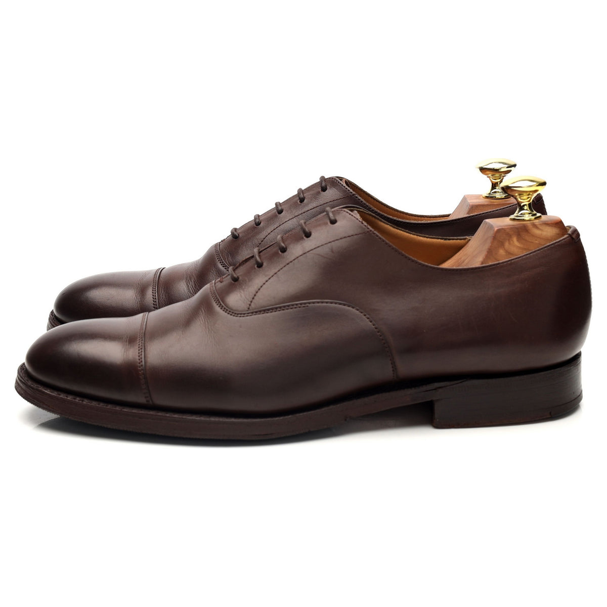 &#39;Consul&#39; Brown Leather Oxford UK 7.5 F