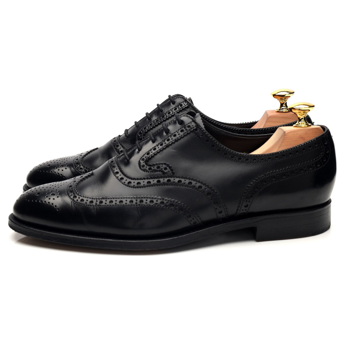 Gordon Scott &#39;London&#39; Black Leather Oxford Brogues UK 7.5 G