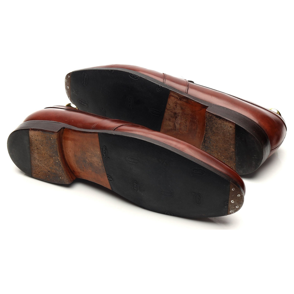 &#39;Adley&#39; Brown Museum Leather Loafers UK 8.5 E
