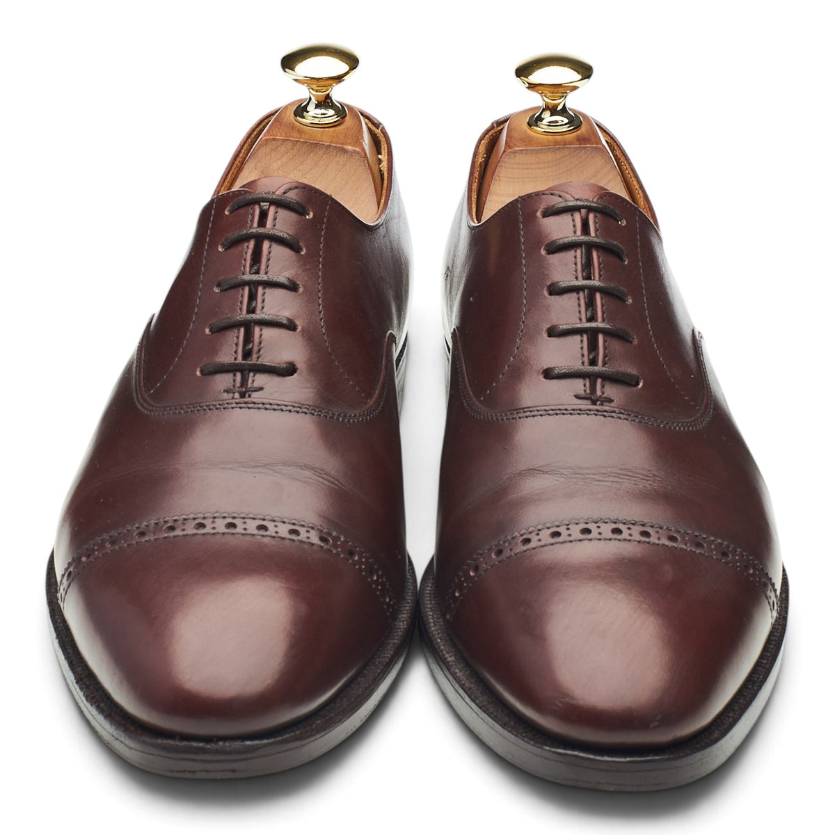 'Arundel' Dark Brown Leather Oxford UK 6 E