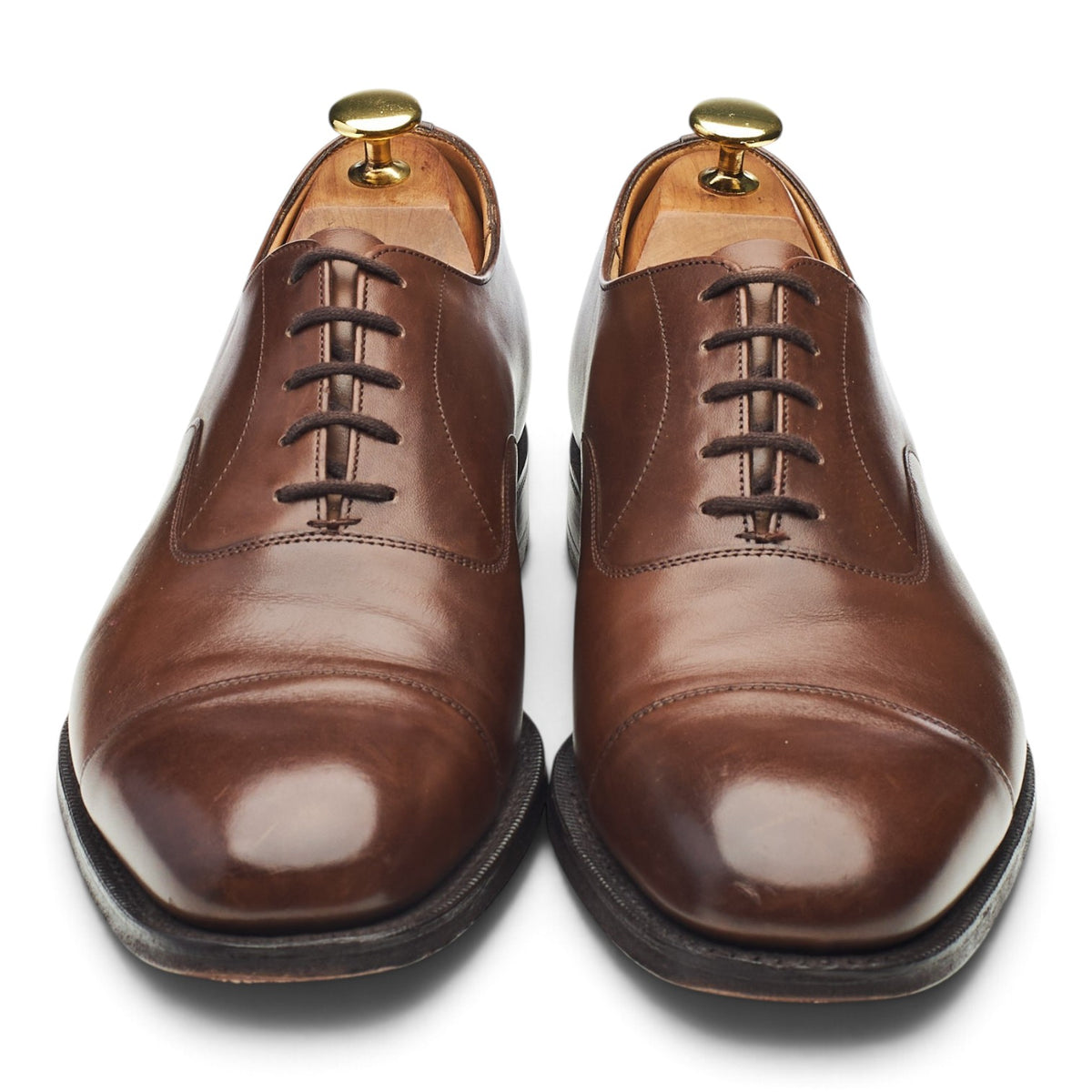 'Consul' Dark Brown Leather Oxford UK 8 F