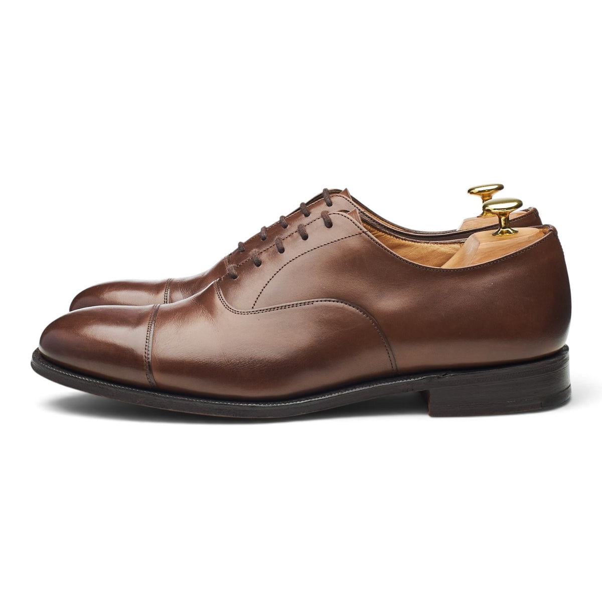 'Consul' Dark Brown Leather Oxford UK 8 F