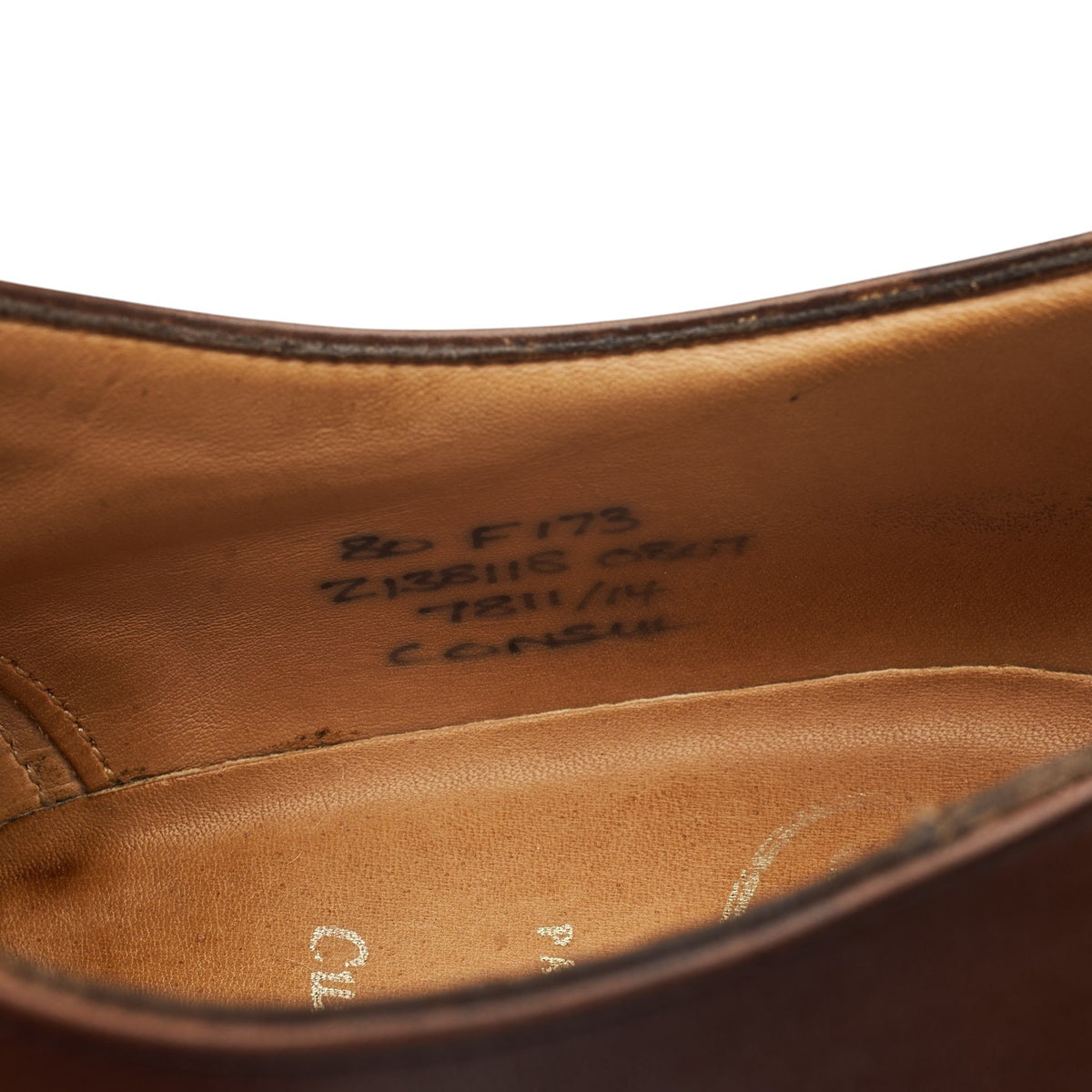'Consul' Dark Brown Leather Oxford UK 8 F