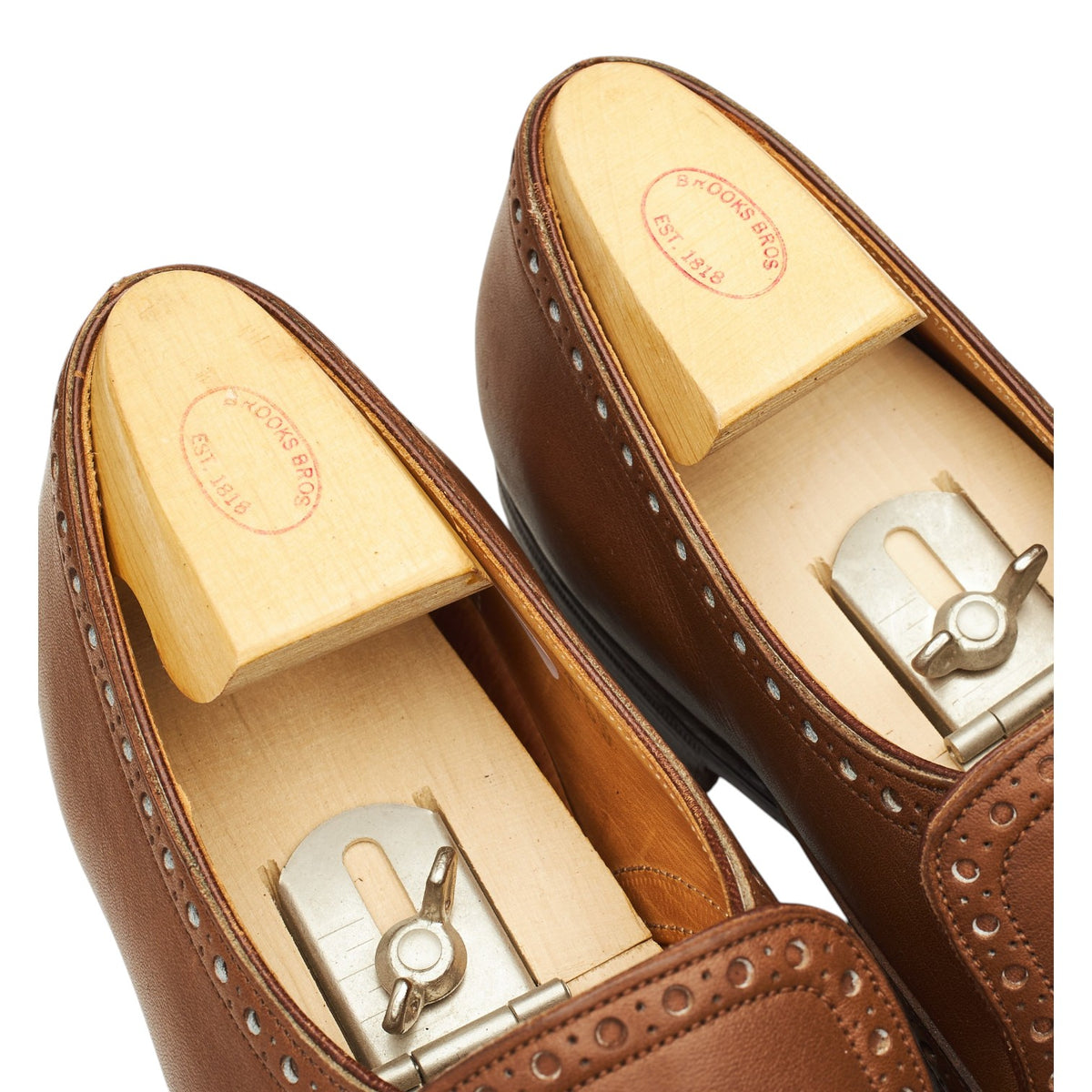 Brown Leather Brogue Loafers UK 8 US 9 C
