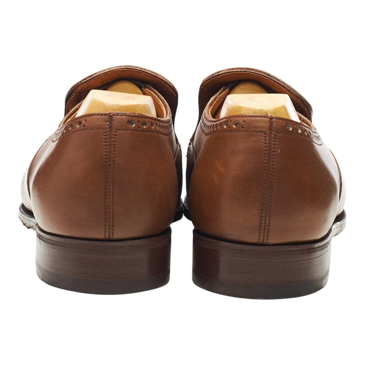 Brown Leather Brogue Loafers UK 8 US 9 C