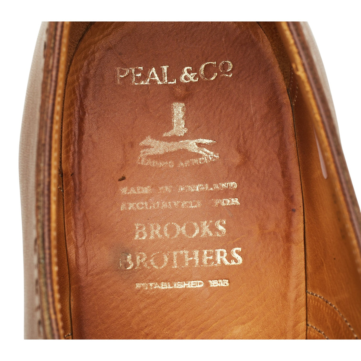 Brown Leather Brogue Loafers UK 8 US 9 C