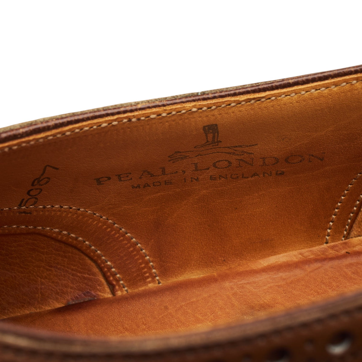 Brown Leather Brogue Loafers UK 8 US 9 C