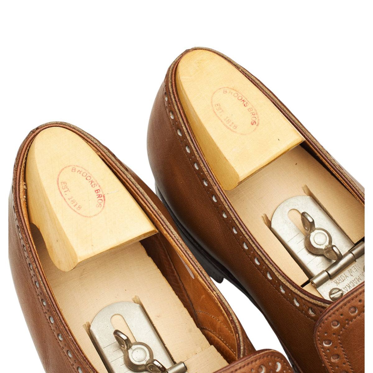 Brown Leather Brogue Loafers UK 8 US 9 C