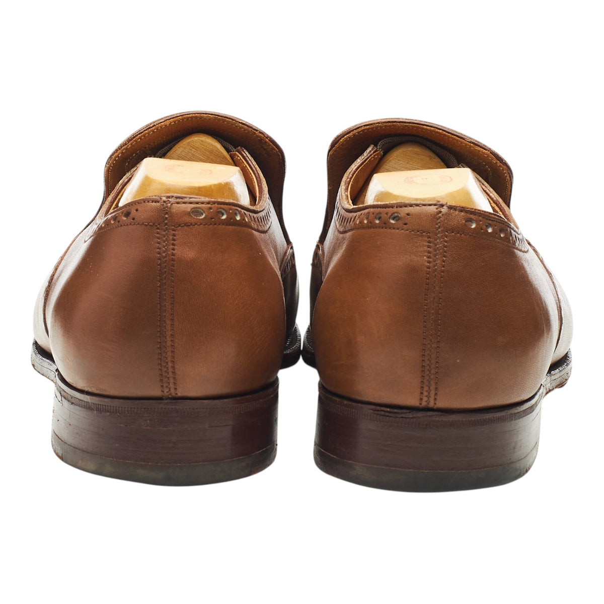 Brown Leather Brogue Loafers UK 8 US 9 C