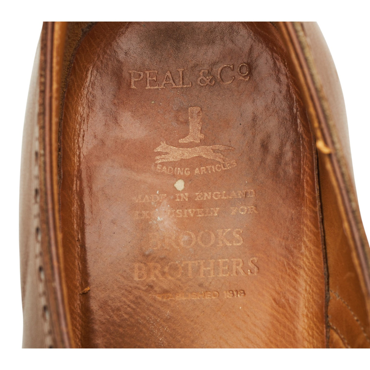 Brown Leather Brogue Loafers UK 8 US 9 C