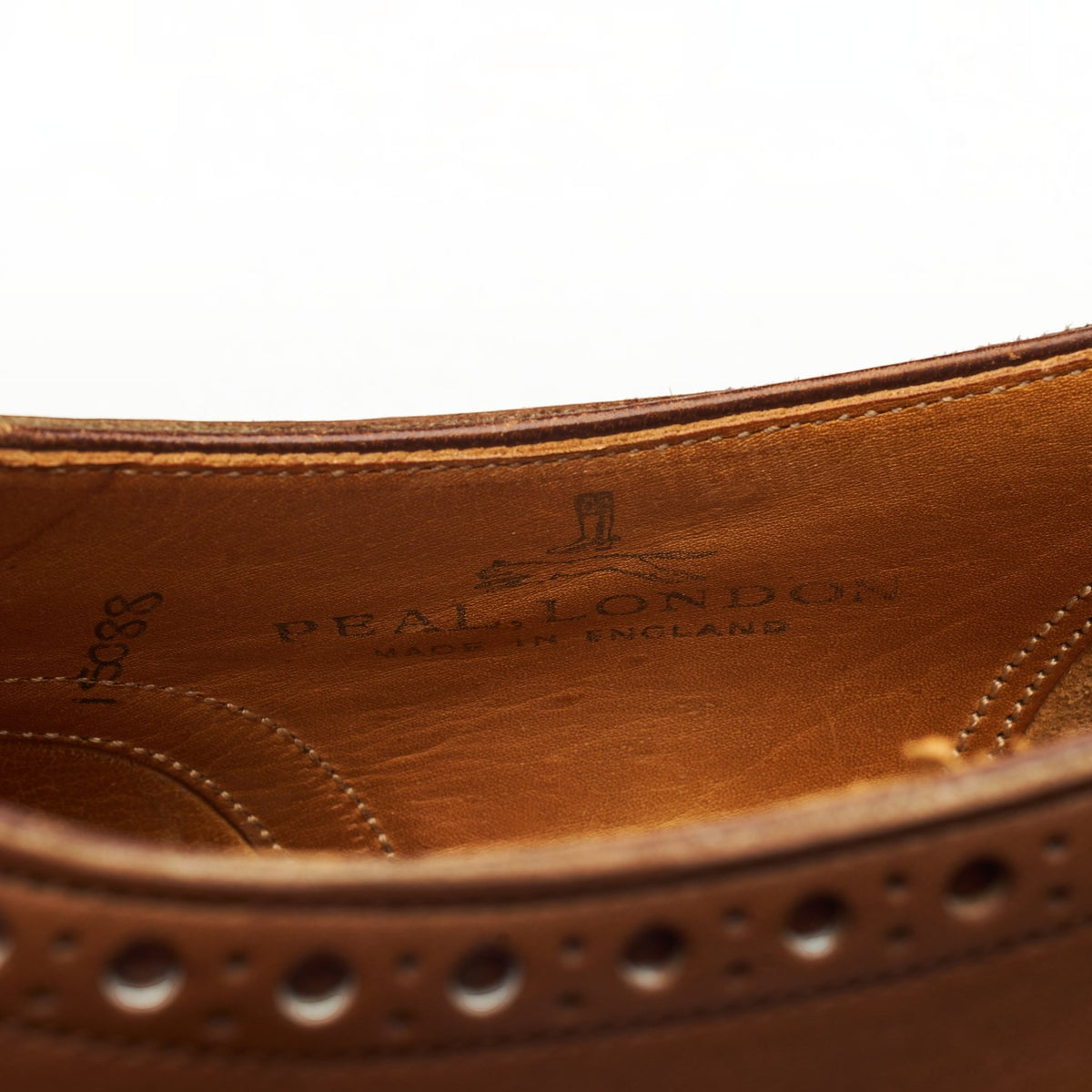 Brown Leather Brogue Loafers UK 8 US 9 C
