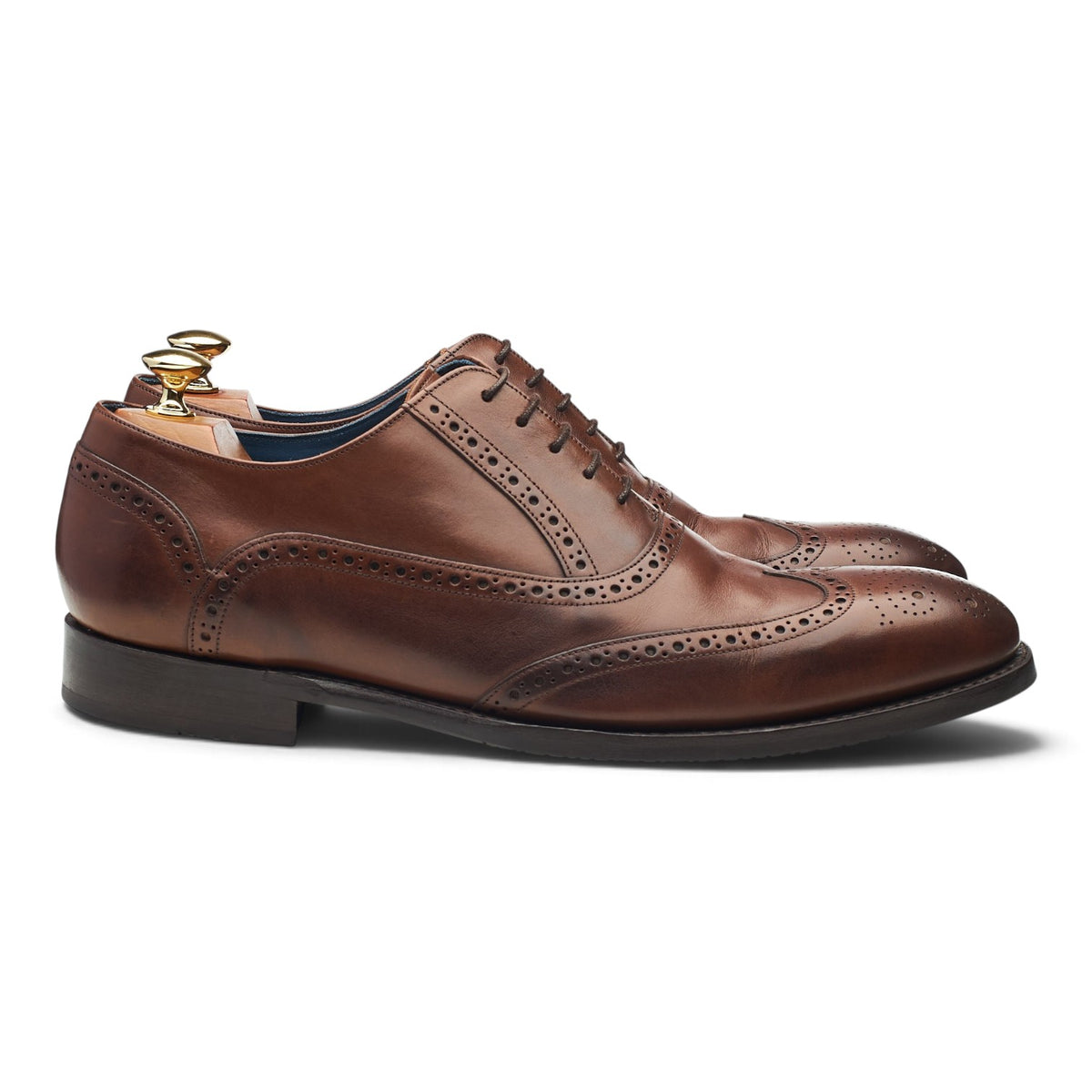 'Valiant' Dark Brown Leather Oxford Brogues UK 9 F