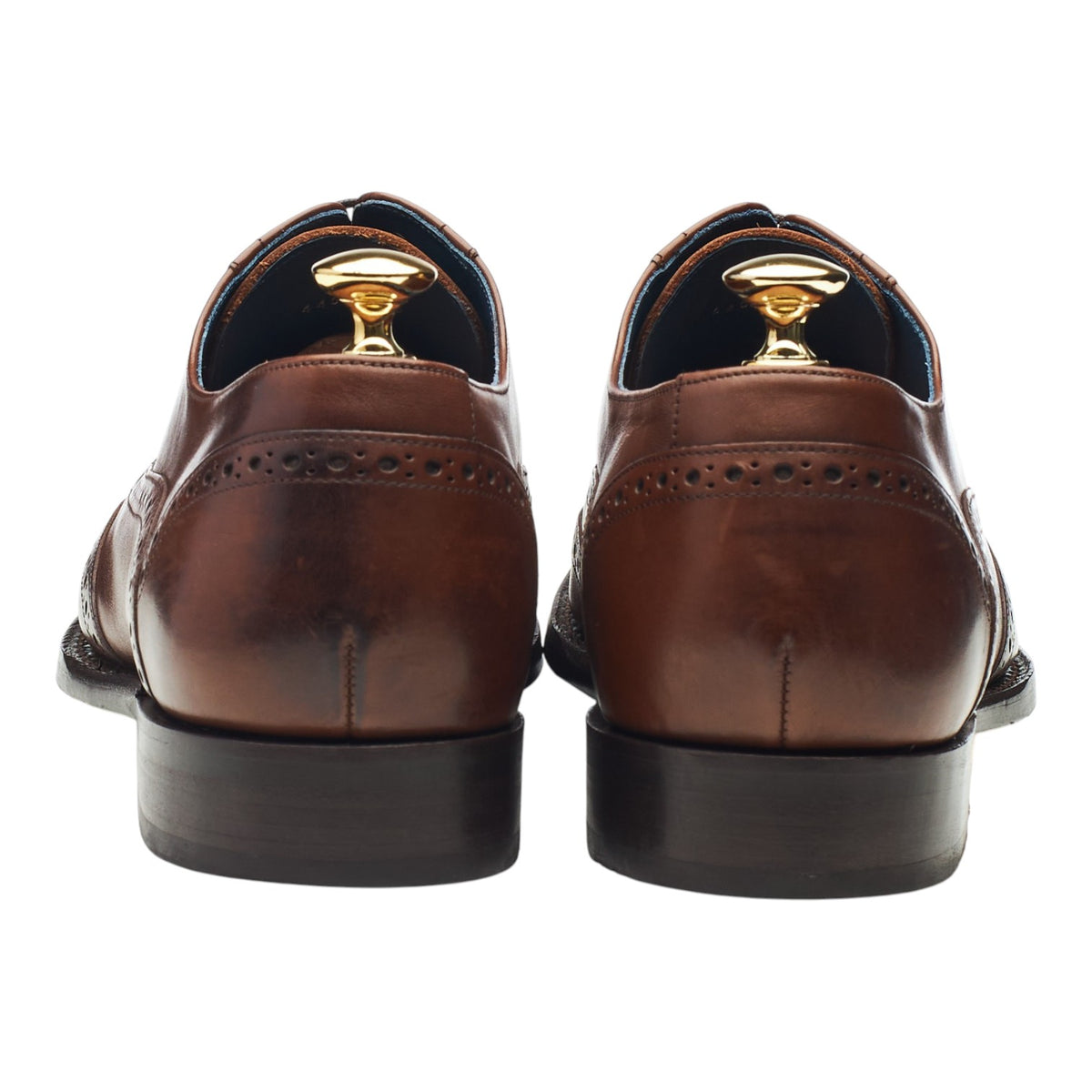 'Valiant' Dark Brown Leather Oxford Brogues UK 9 F