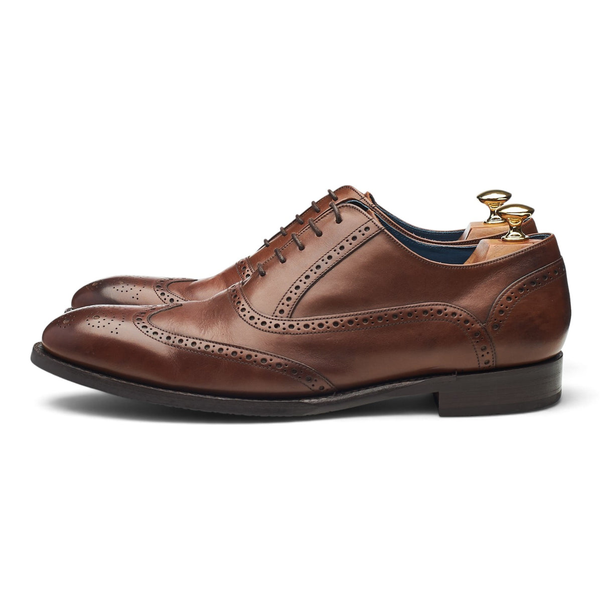 'Valiant' Dark Brown Leather Oxford Brogues UK 9 F