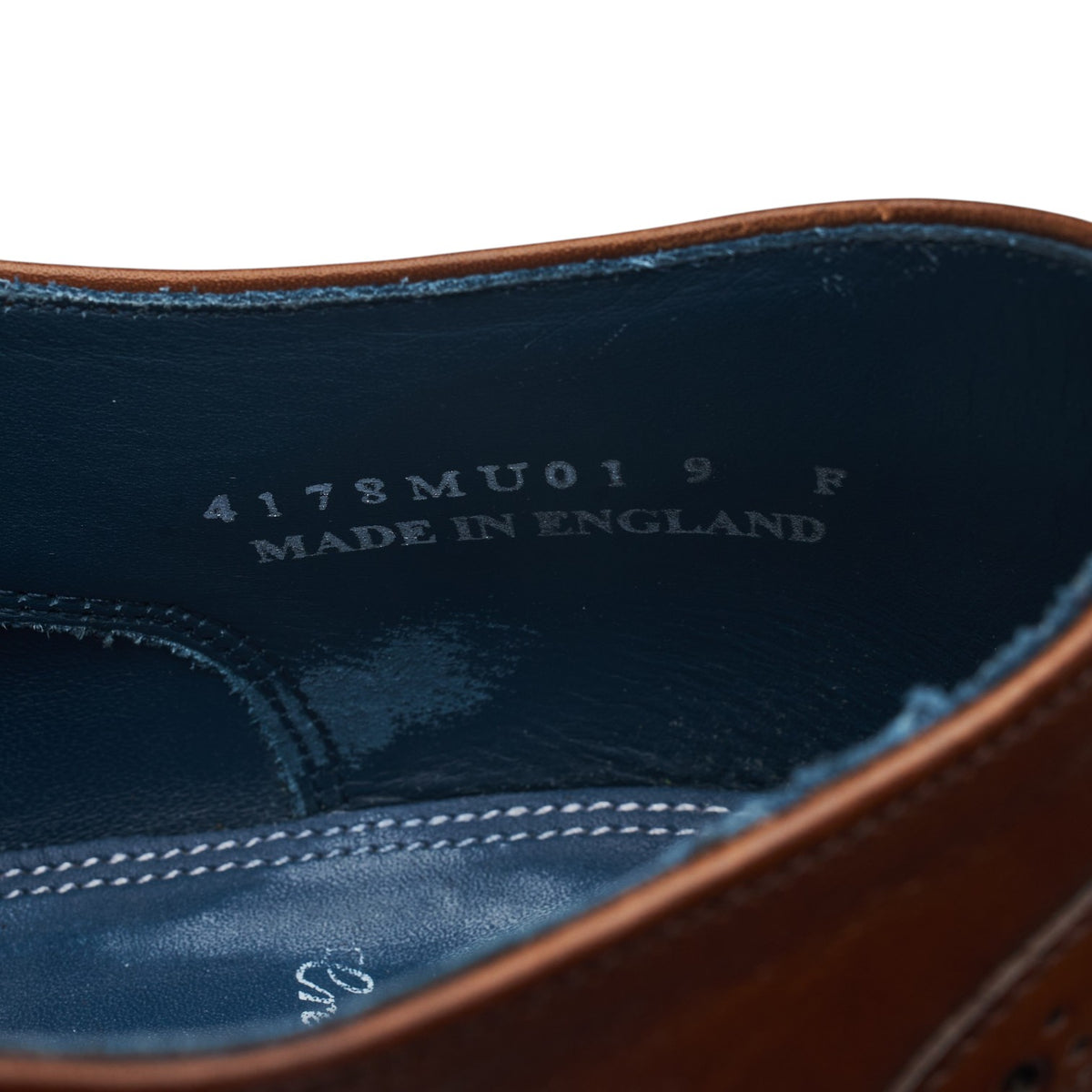 'Valiant' Dark Brown Leather Oxford Brogues UK 9 F