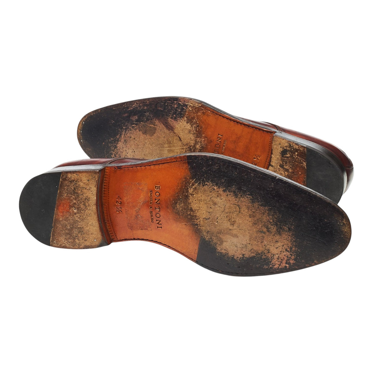 'Magnifico' Brown Patina Leather Split Toe Derby UK 8.5 EU 42.5